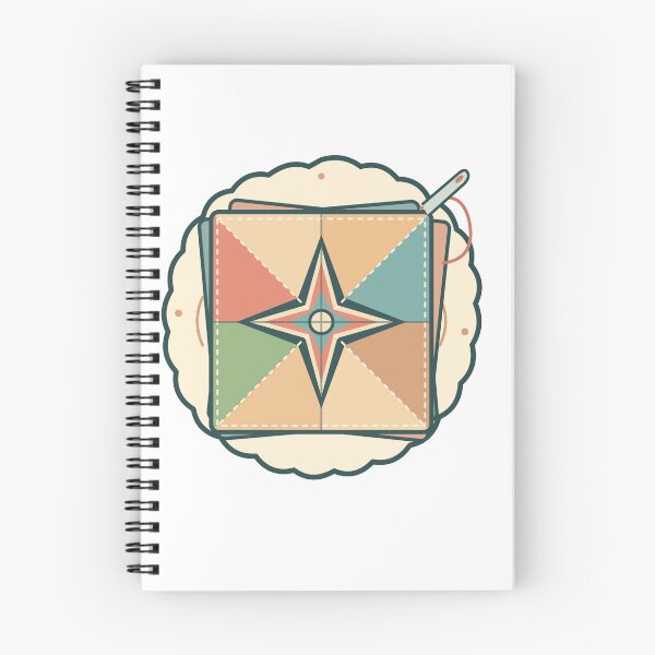 Item preview, Patchwork Compass Quilt Block and Needle designed and sold by -Inkspire Studio-.