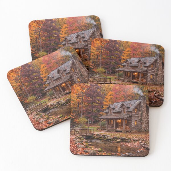 Item preview, Autumn Retreat in the Mountains designed and sold by amusefullife.