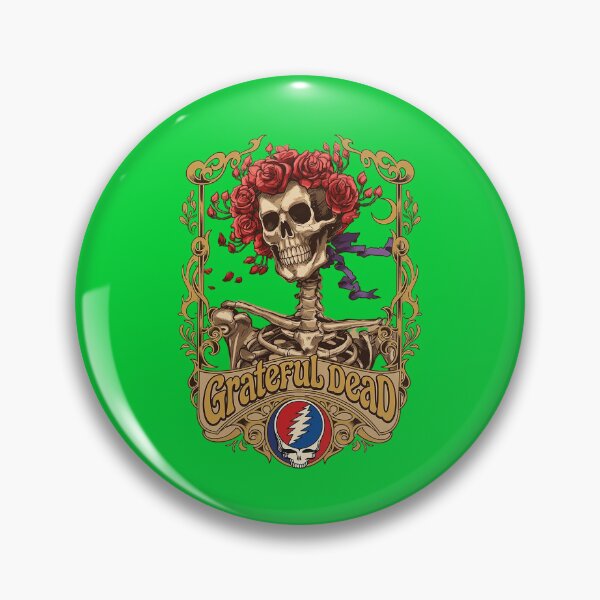 Item preview, Grateful Dead Ornate Skeleton Roses designed and sold by MyAquad.