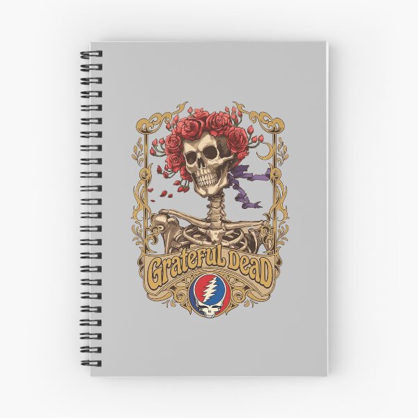 Item preview, Grateful Dead Ornate Skeleton Roses designed and sold by MyAquad.