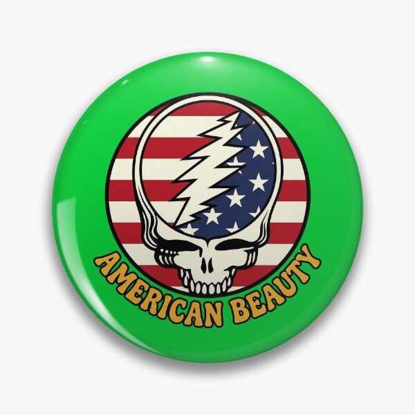 Item preview, American Beauty Steal Your Face Skull designed and sold by MyAquad.