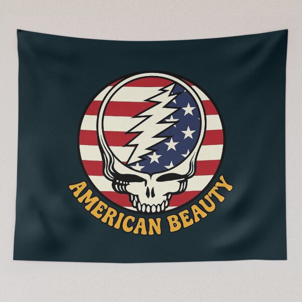Item preview, American Beauty Steal Your Face Skull designed and sold by MyAquad.
