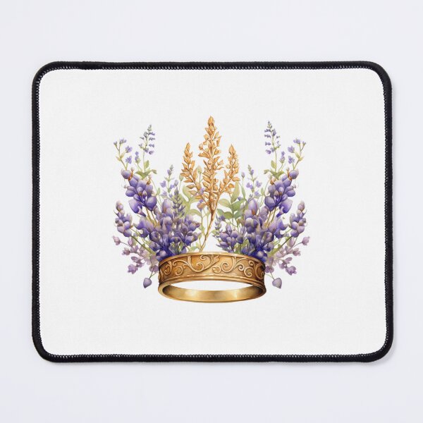 Item preview, Lupine Flower Crown | Elegant Botanical Floral Art designed and sold by Mandayartstudio.