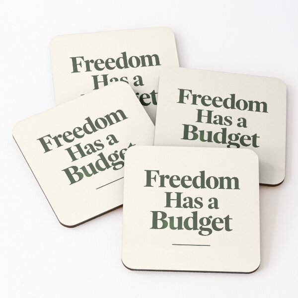 Item preview, Freedom Has a Budget | Minimalist Money Mindset Print designed and sold by Zaramodo.