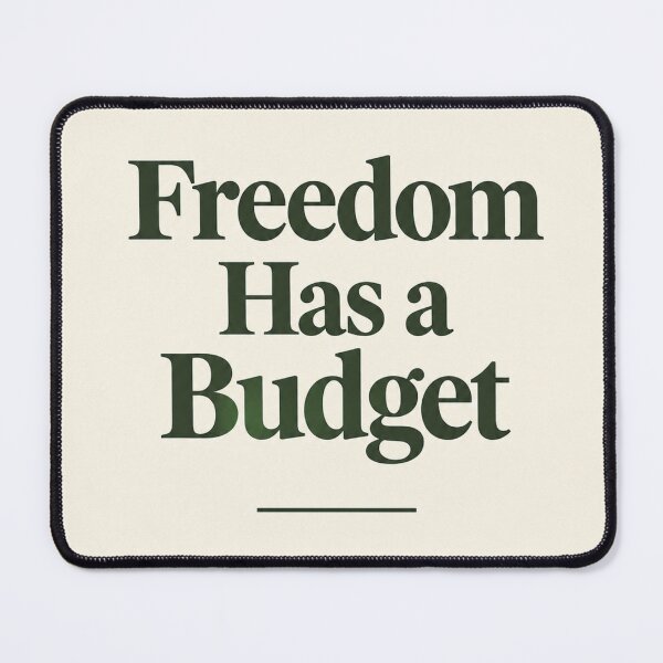 Item preview, Freedom Has a Budget | Minimalist Money Mindset Print designed and sold by Zaramodo.