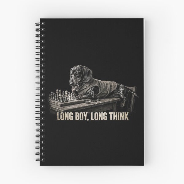 Item preview, Long Boy Long Think Funny Dachshund Playing Chess Weenie Dog Vintage Dark Academia Design designed and sold by Yellowriversss.