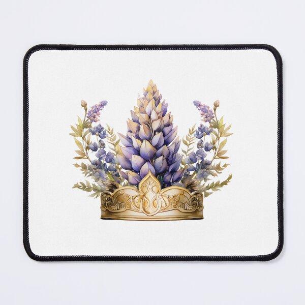 Item preview, Lupine Flower Crown | Elegant Botanical Floral Art designed and sold by Mandayartstudio.