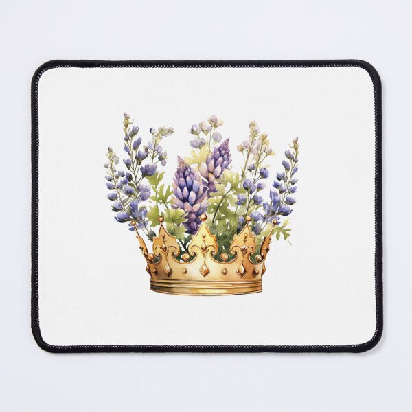 Item preview, Lupine Flower Crown | Elegant Botanical Floral Art designed and sold by Mandayartstudio.