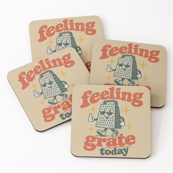 Item preview, Feeling Grate Today - Funny Cheese Grater Vintage Mascot Design designed and sold by Douglystuff.