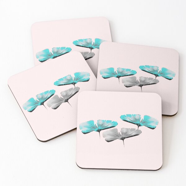 Item preview, Whispers of Aqua Bloom – Minimalist Turquoise Floral Art designed and sold by NB-Artmagic.