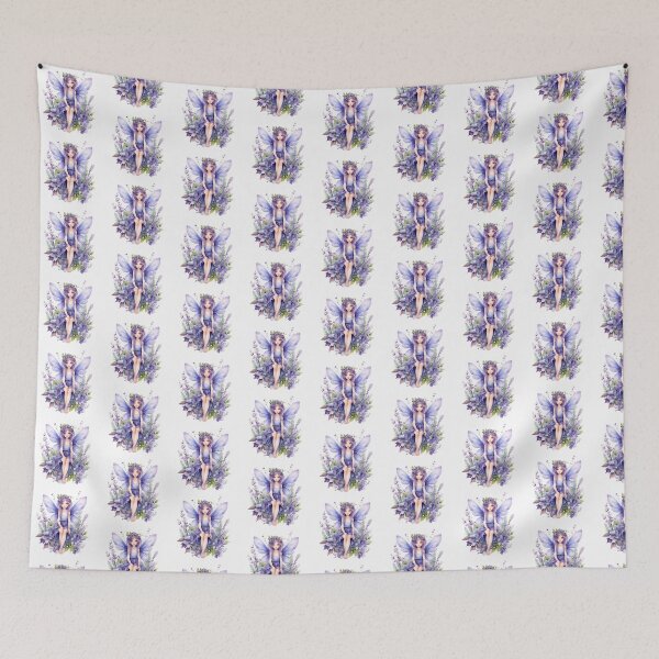 Item preview, Lupine Flower Fairy | Elegant Botanical Floral Art designed and sold by Mandayartstudio.
