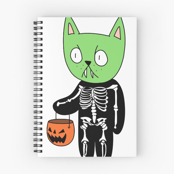 Item preview, skeleton cat - green designed and sold by motherbrainart.