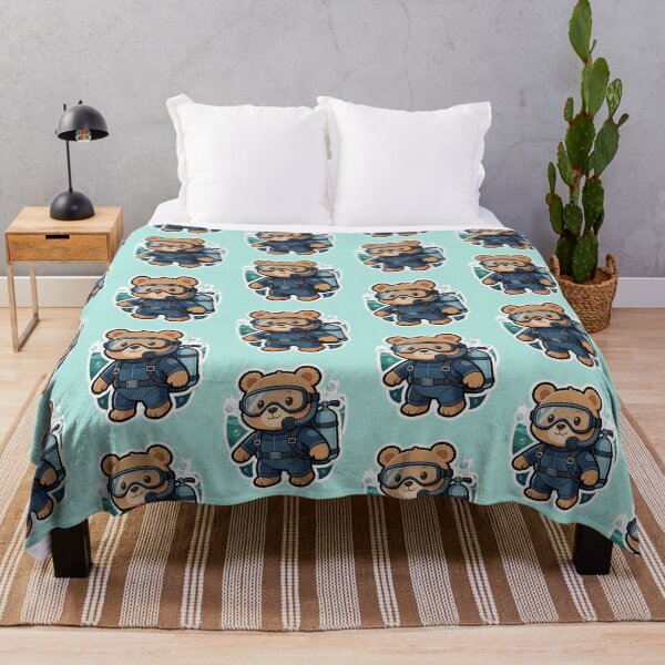 Item preview, Cute Bear Scuba Diver Sticker| Kawaii Underwater Animal Cartoon  designed and sold by carestazafeli.