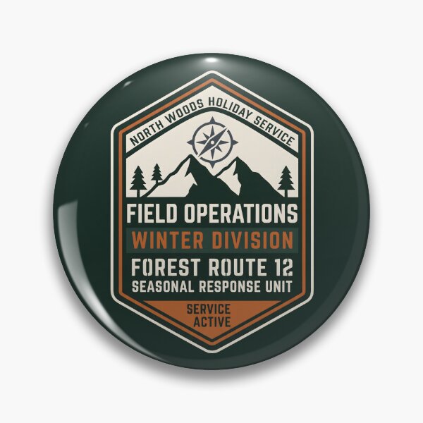 Item preview, Forest Ranger Winter Division North Woods Emblem designed and sold by SplashTastic.