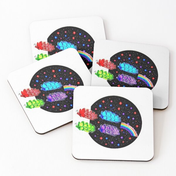 Item preview, Neon Space Butterflies Rainbow Galaxy Circle. designed and sold by RBest!.