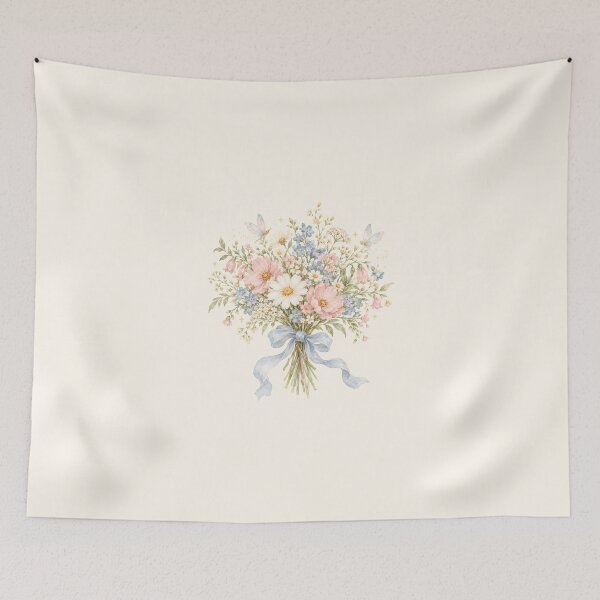 Item preview, Fairy Wildflower Bouquet – Pastel Cottagecore Watercolor Floral Art designed and sold by looplandger.