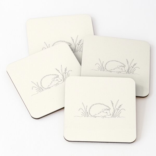 Item preview, Hedgehog in Grass | Minimalist Continuous Line Art Print designed and sold by Zaramodo.