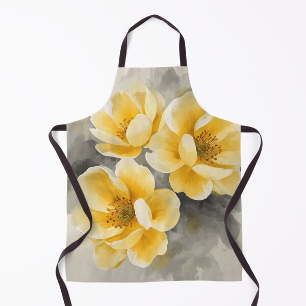 Item preview, Yellow and Grey Flower Art designed and sold by SeaStarAlex.