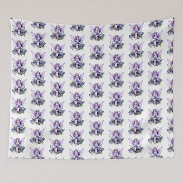Item preview, Lupine Flower Fairy | Elegant Botanical Floral Art designed and sold by Mandayartstudio.