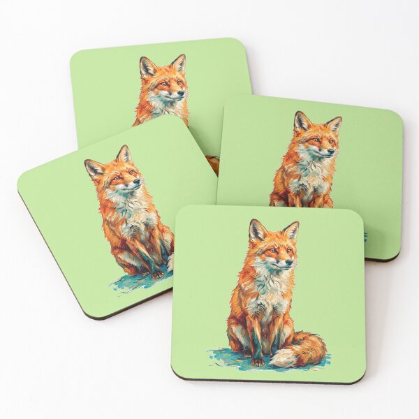 Item preview, red fox designed and sold by Why Not Art.