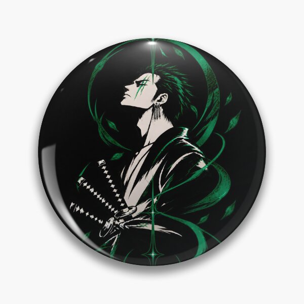 Item preview, Roronoa Zoro Three Sword Style Green Anime Art designed and sold by QubekShop.