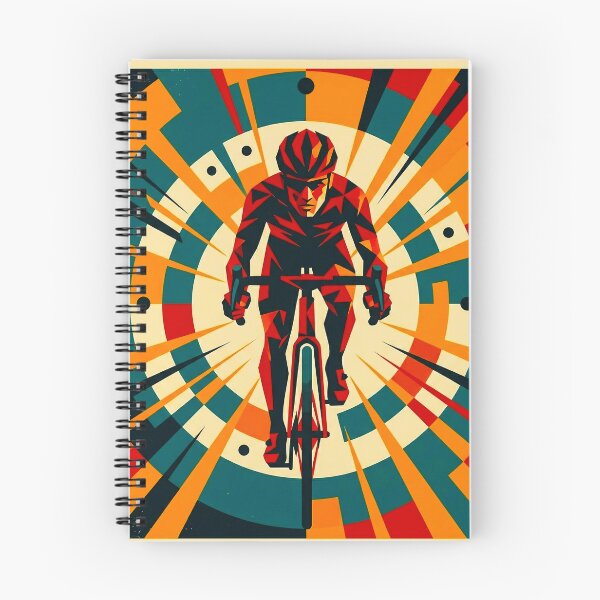 Item preview, Bauhaus Cyclist Geometric Road Bike Art designed and sold by RICAMTP.
