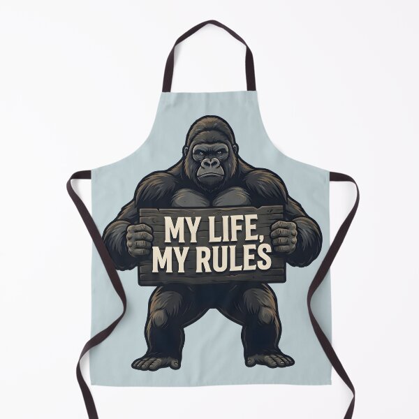 Item preview, My Life My Rules Gorilla Graphic designed and sold by hutofdesigns.