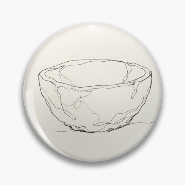 Item preview, Uneven Stone Bowl | Wabi-Sabi Continuous Line Art designed and sold by Zaramodo.