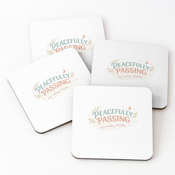 Item preview, Peacefully Passing Not Today Thanks Introvert Humor Retro Quote Art designed and sold by inkoutninja.
