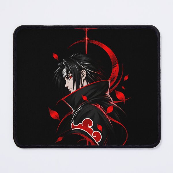 Item preview, Itachi Uchiha Akatsuki Red Moon Anime Art designed and sold by QubekShop.