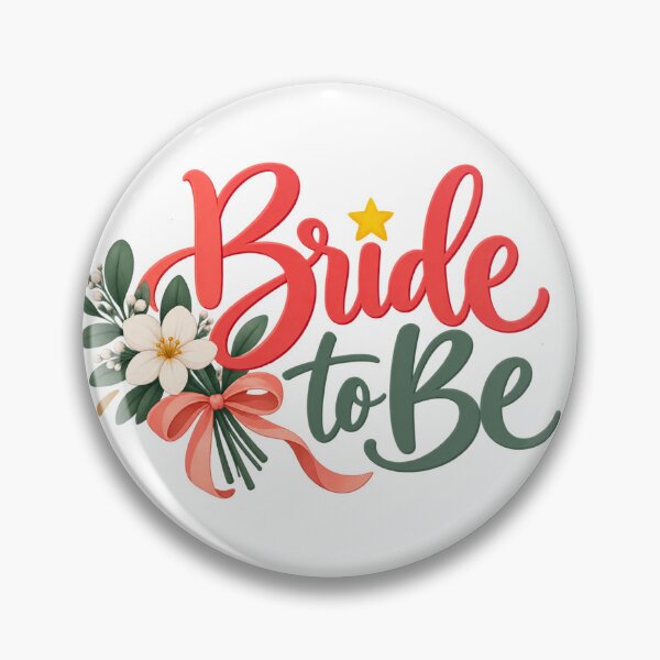 Item preview, Cute Bride To Be Floral Wedding Typography designed and sold by Nicha Studio.