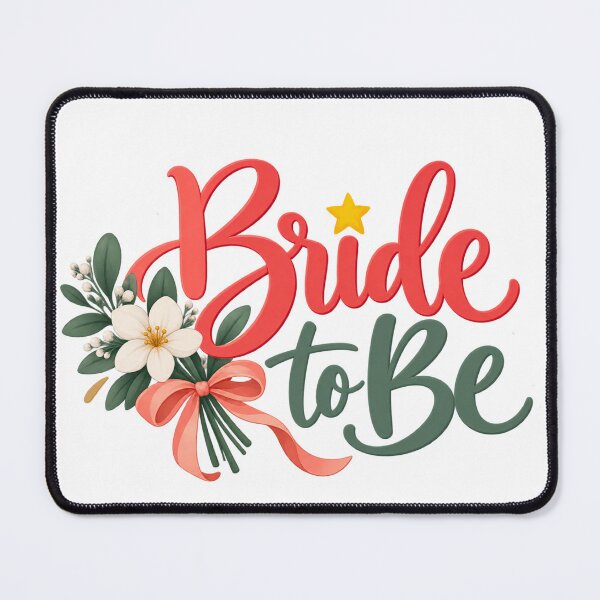 Item preview, Cute Bride To Be Floral Wedding Typography designed and sold by Nicha Studio.