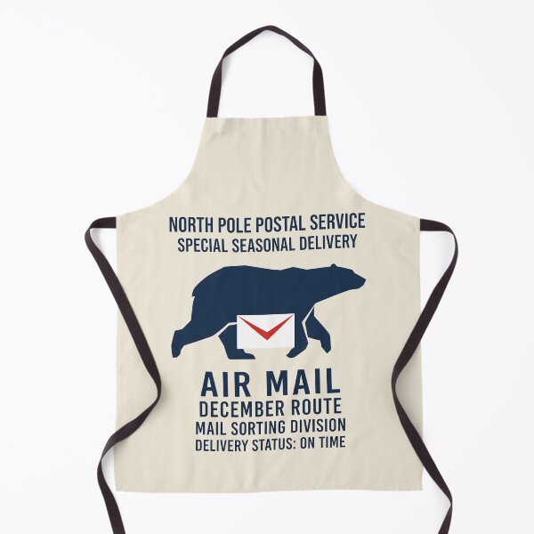 Item preview, North Pole Postal Service Holiday Air Mail Bear designed and sold by SplashTastic.