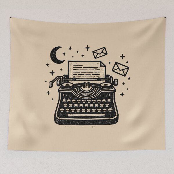 Item preview, Poetcore Vintage Typewriter Under the Moon designed and sold by Ivy-Triggs.