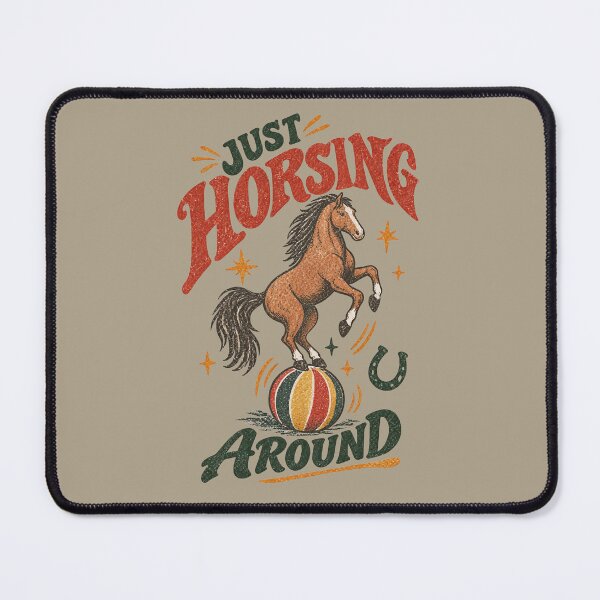 Item preview, Just Horsing Around - Vintage Horse Circus Design designed and sold by Douglystuff.