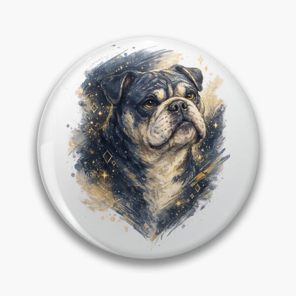 Item preview, English Bulldog Portrait Watercolor Dog Lover Pet Art Design designed and sold by inkoutninja.