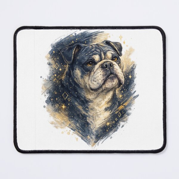 Item preview, English Bulldog Portrait Watercolor Dog Lover Pet Art Design designed and sold by inkoutninja.