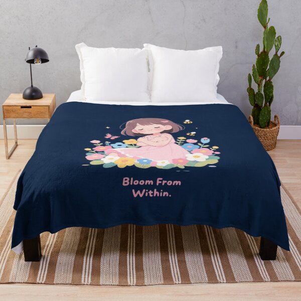 Item preview, Bloom From Within – Cute Kawaii Self Love Floral Girl designed and sold by carestazafeli.