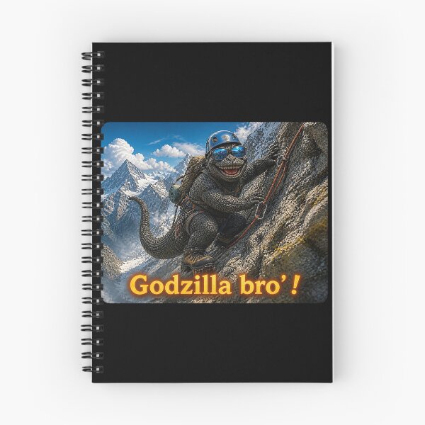 Item preview, Godzilla Bro': Climbing a mountain designed and sold by NubesDesignCH.