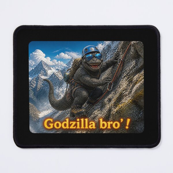 Item preview, Godzilla Bro': Climbing a mountain designed and sold by NubesDesignCH.
