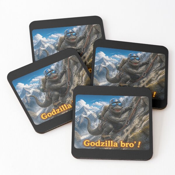 Item preview, Godzilla Bro': Climbing a mountain designed and sold by NubesDesignCH.