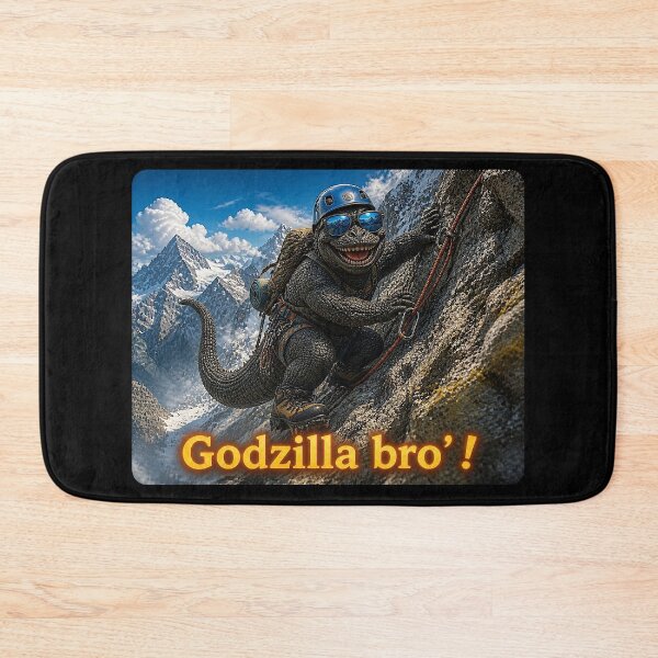 Item preview, Godzilla Bro': Climbing a mountain designed and sold by NubesDesignCH.