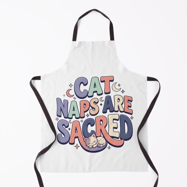 Item preview, Cat Naps Are Sacred Cozy Retro Typography Sleepy Kitty Quote    designed and sold by mood-draftsman.
