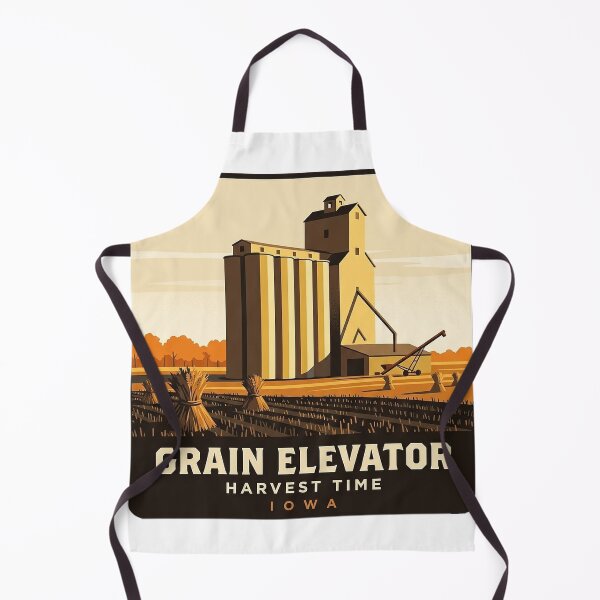 Item preview, Grain Elevator Harvest Sticker - Iowa Autumn Farm Badge designed and sold by DetourDgn.