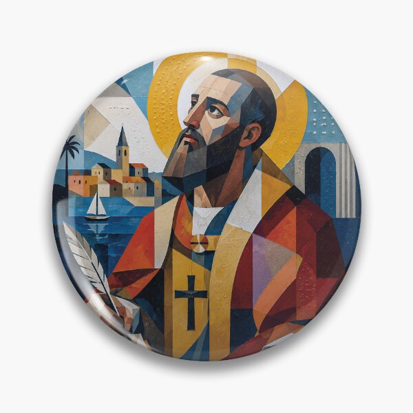 Item preview, Saint Augustine of Hippo Painting – Faith, Philosophy and Wisdom designed and sold by GalleryKauffeld.