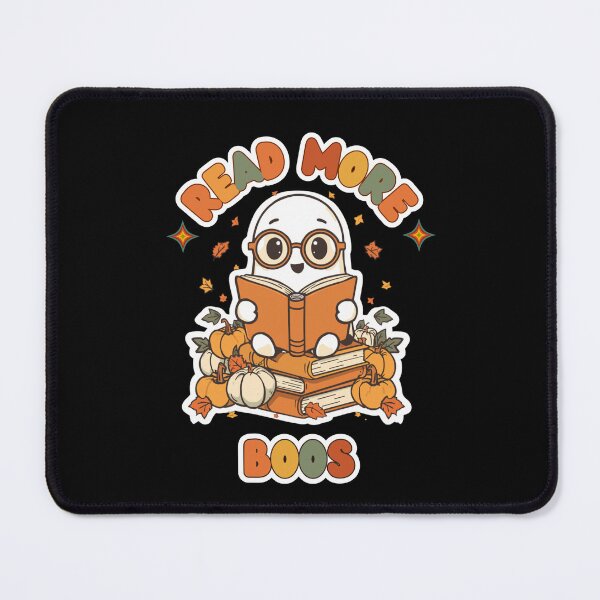Item preview, Read More Boos Retro Ghost Reader Spooky Halloween designed and sold by ArtsyExplorer.