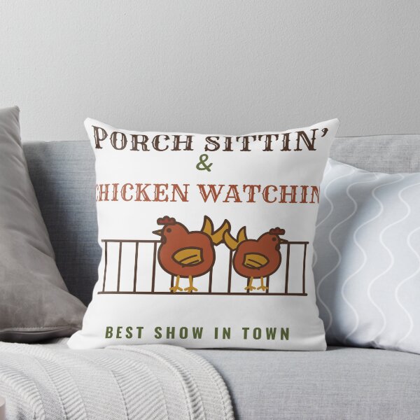 Item preview, Porch Sittin and Chicken Watchin Funny Southern Chicken designed and sold by HenAndHeller.