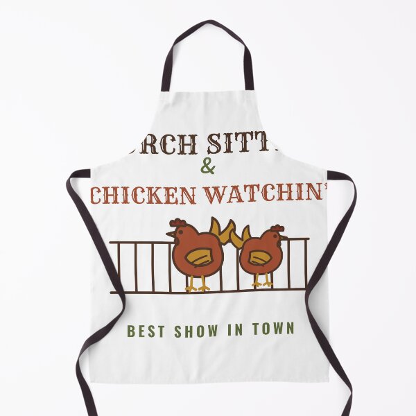Item preview, Porch Sittin and Chicken Watchin Funny Southern Chicken designed and sold by HenAndHeller.