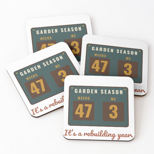 Item preview, Garden Scoreboard Weeds 47 Me 3 Rebuilding Year Funny Gardening designed and sold by HenAndHeller.