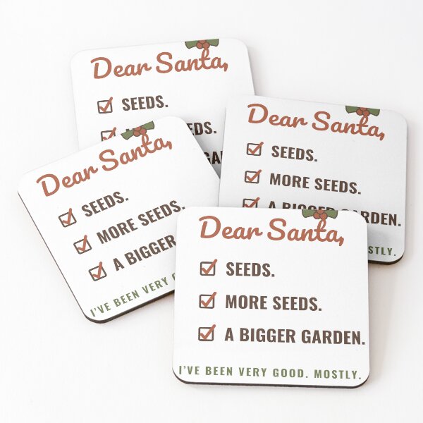 Item preview, Dear Santa Seeds More Seeds A Bigger Garden Funny Christmas Gardener designed and sold by HenAndHeller.